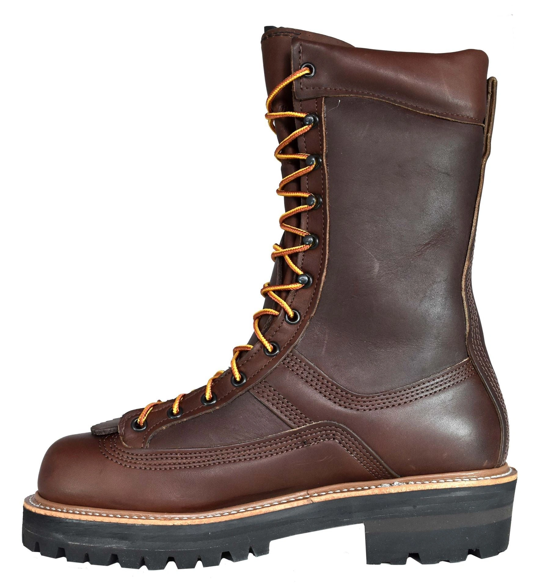 Zapatos de cuero Powerline 10″: Elegancia clásica y robusta para un estilo impecable.